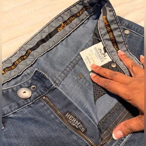 Hermes Classic Blue Slim Men's Jeans size 35 Excellent Condition. Luxury wear